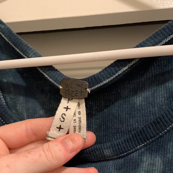 Free People - We the Free blue Tie dye tank. Size small. - Picture 2 of 4